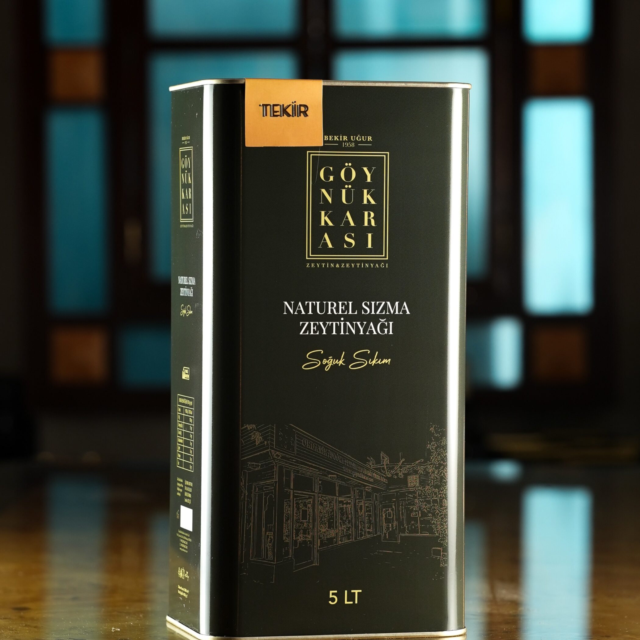 Erkenci Tekir Erken Hasat Soğuk Sıkım Zeytinyağı 5 LT.